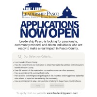 Leadership Pasco Now Accepting Applications for the 2026–2027 Class