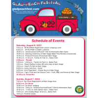 Coloma Glad Peach Festival- August 6th & 7th 