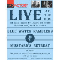  Blue Water Ramblers and Mustard's Retreat on Box Factory stage