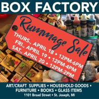 Box Factory for the Arts: Spring Rummage Sale at the Box!