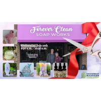 Forever Clean Soap Works Ribbon Cutting/10 Year Celebration