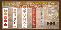 Paint a Fall Decorative Sign with The Mural Artist at Filkins Vineyards
