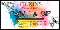 Paint & Sip with The Mural Artist at Filkins Vineyards
