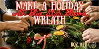 Make a Holiday Wreath with Local Grower Blue Star Blooms at Filkins Vineyards