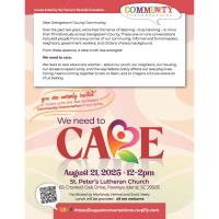 Community Conversations: We Need to Care