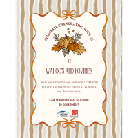 Thanksgiving Buffet at Wahoo's Fish House