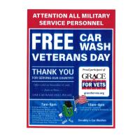 Free Car Wash for all Military Service Personnel