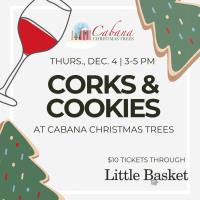 Corks & Cookies at Cabana Christmas Trees