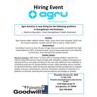 Hiring Event: AGRU America