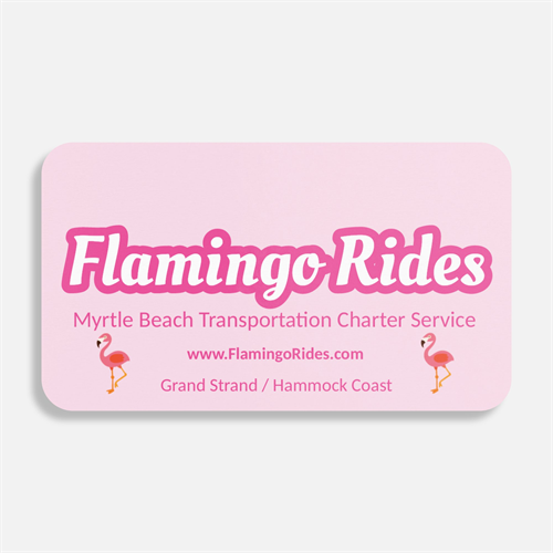 Flamingo Rides Business Card Front