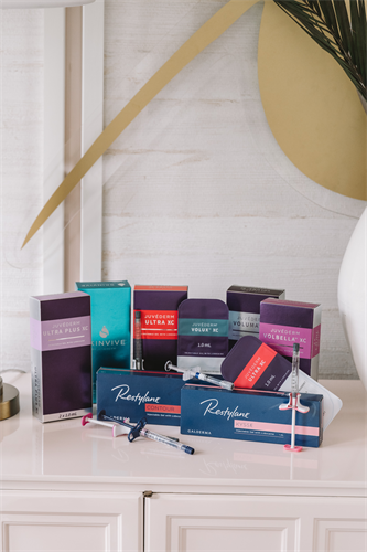 From Juvéderm Volbella to Restylane Kysse, our dermal filler menu is built to restore volume and smooth fine lines with natural-looking results.