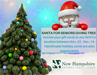 NHFCU Santa for Seniors Holiday Donations 2022 and holiday happenings