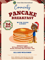 Dover, Rollinsford and South Berwick Lions Club to Hold Pancake Breakfast in Rollinsford
