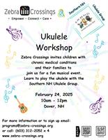 Southern NH Ukulele Group to Host Beginner Workshop with Zebra Crossings