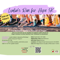 Lydia’s Run for Hope 5K Returns September 19