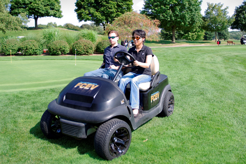 Hydrogen powered golf cart
