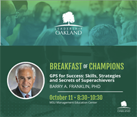 Leadership Oakland to host author Barry A. Franklin, PhD, for Breakfast of Champions series