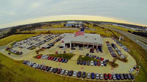 Aerial View - Hudson Toyota Chrysler Dodge Jeep Ram - Exit 44 Pennyrile Pkwy.