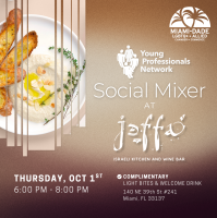 YPN Social Mixer @ Jaffa Cafe inside MIA Market Design District
