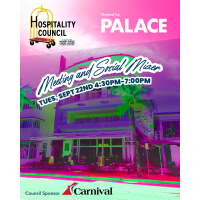 Hospitality Council Meeting & Social Mixer @ the Palace Bar