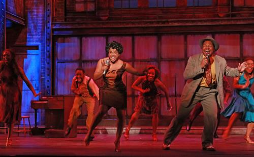 The cast of Memphis at Actors’ Playhouse at the Miracle Theatre. Photo by Alberto Romeu.