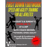 First Down Footwork: Speed & Agility Training