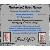 Retirement Open House at the Wilm. News Journal 