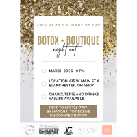 BOTOX + BOUTIQUE Night Out!