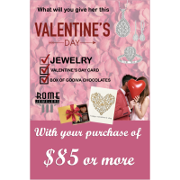 Rome Jewelers Valentine's Day Specials!
