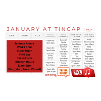 January Open Mic Nights at TinCap