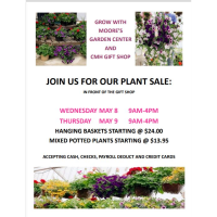 Moore's Garden and CMH Gift Shop Plant Sale