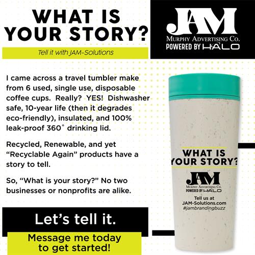 What Is Your Story?  Eco Travel Mug with a story... https://www.youtube.com/watch?v=uDYkIOq1qDQ 