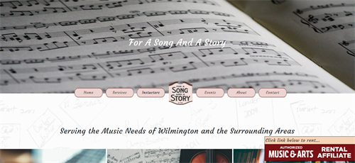 For a song and a story home page 