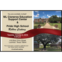 Ribbon Cutting: ML Cisneros Education Support Center & Pride High School