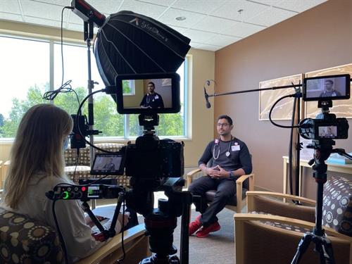 Film employee recruitment videos with Marshfield Clinic