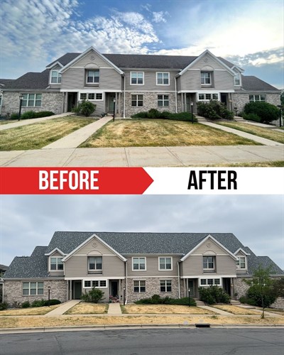Roof replacement on a commercial roof in Madison, WI