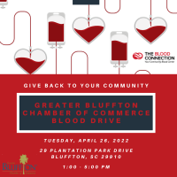 Blood Drive - Greater Bluffton Chamber of Commerce - April 2022