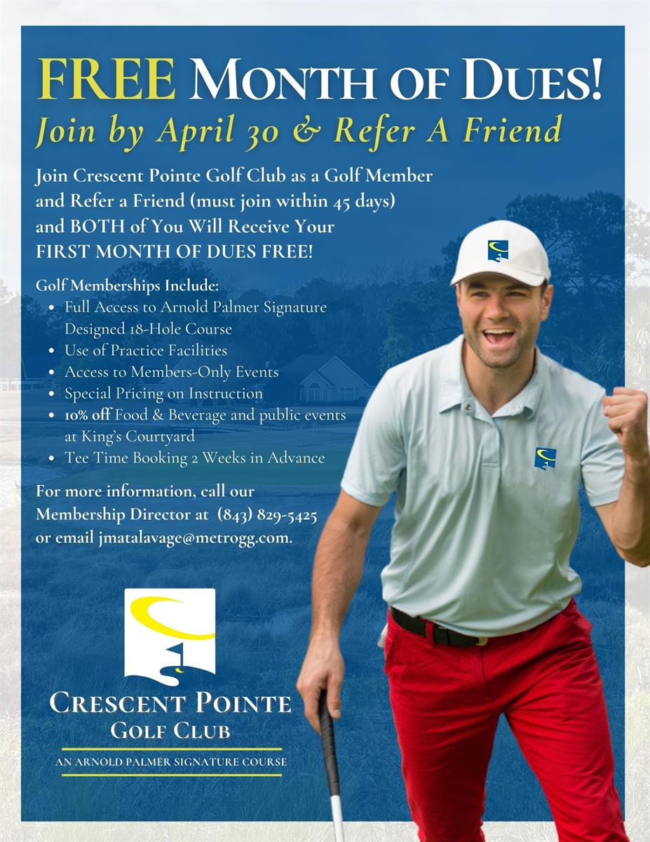 Crescent Pointe Golf Club FREE MONTH OF DUES!! Hot Deal Greater