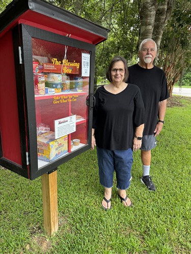 Kathy & Sam Straughn Co-owners Blessing Box Project Bluffton