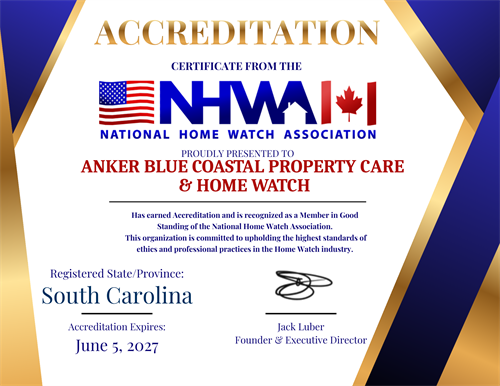 Nation Home Watch Association Acredited