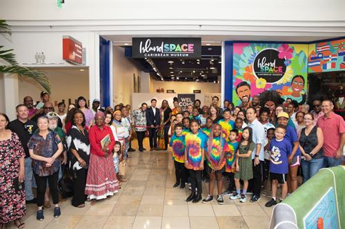 Opening of the new Island SPACE Caribbean Museum location at Broward Mall, April 2023.