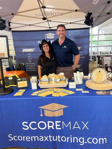 Scoremax in Bergeron Rodeo Grounds mingling with the community.