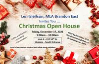 Christmas Open House with Len Isleifson, MLA Brandon East