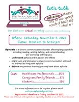 Westman Aphasia presents first ever virtual workshop - Let's Talk Aphasia