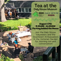 Tea at the Daly House Museum with the Downtown Ambassadors