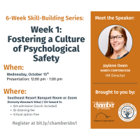 Skill Builder Series - Week 1: Fostering a Culture of Psychological Safety by Jaylene Owen