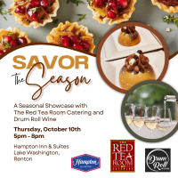 2024 Savor the Season: Red Tea Room, Drum Roll Wine and the Hampton Inn