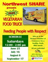 NW Share FREE Vegetarian Food Truck - August