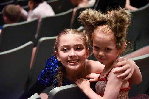 Spotlight Students making new friends during Dress Rehearsal of Spotlight's 2019 production of Beauty & the Beast.
