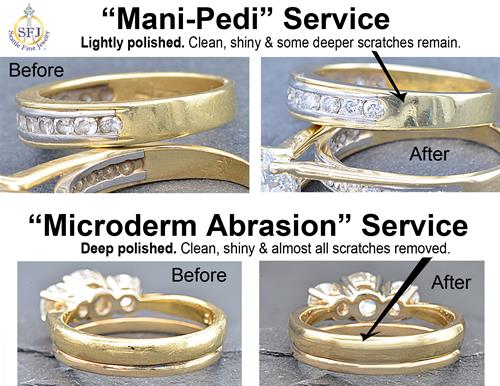 Our popular "Jewelry Spa" offers various service levels to clean, polish, and restore your jewelry.